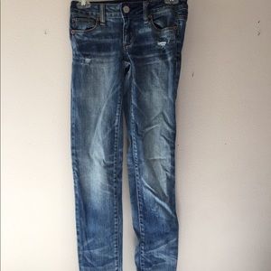 American Eagle faded skinny jeans